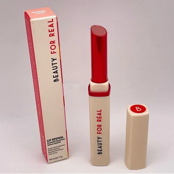 BEAUTY FOR REAL | Lip Revival | Hydration Serum Lipstick | Light Neutral (New!)✨ - Picture 1 of 9